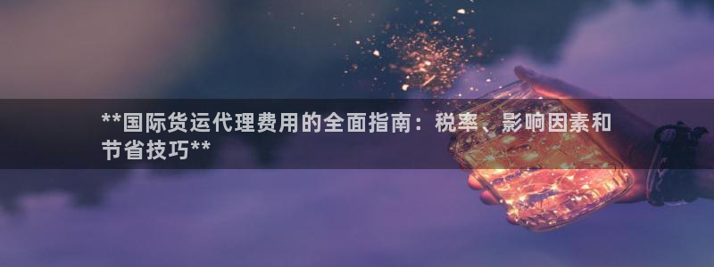 尊龙官网网站：**国际货运代理费用的全面指南：税率、影响