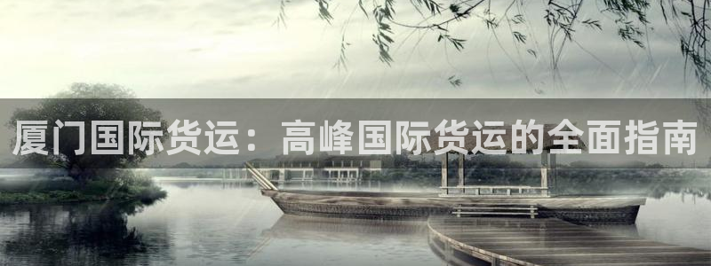 尊龙凯时logo：厦门国际货运：高峰国际货运的全面指南