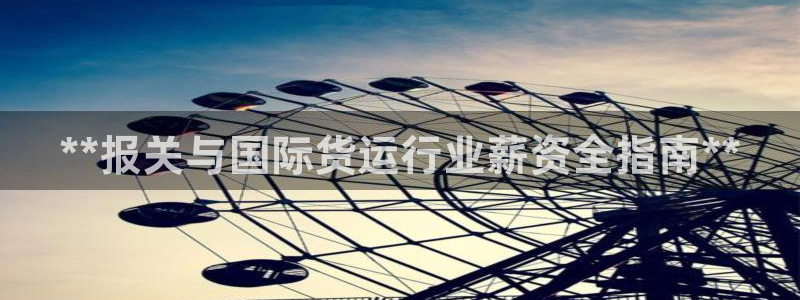 尊龙凯时旗舰厅官网：**报关与国际货运行业薪资全指南**