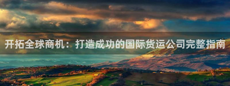 尊龙凯时出款：开拓全球商机：打造成功的国际货运公司完整指