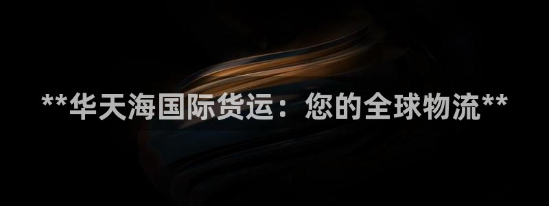 尊龙网平台：**华天海国际货运：您的全球物流**