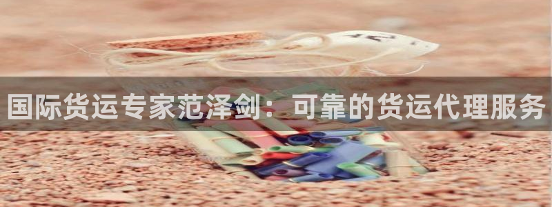 ag尊龙凯时俱乐部：国际货运专家范泽剑：可靠的货运代理服
